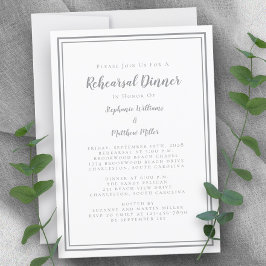 Convites Janto Simples de Ensaio de Casamentos Brancos de C