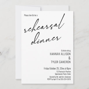 Convites Janto Simples de Ensaios de Tipografia Moderna