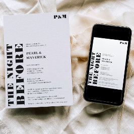 Convites Janto simples e preto de ensaio de casamento branc