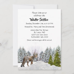 Convites Janto Solstício de Inverno da Cena de Neve