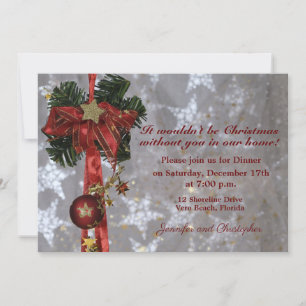 Convites Janto tradicional de exibição de Natal