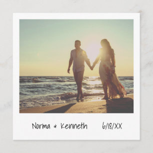 Convites Janto Único de Ensaio de Fotografias Instantânea