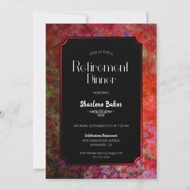 Convites Janto Vermelho e Negro do Partido da Reforma (Frente)