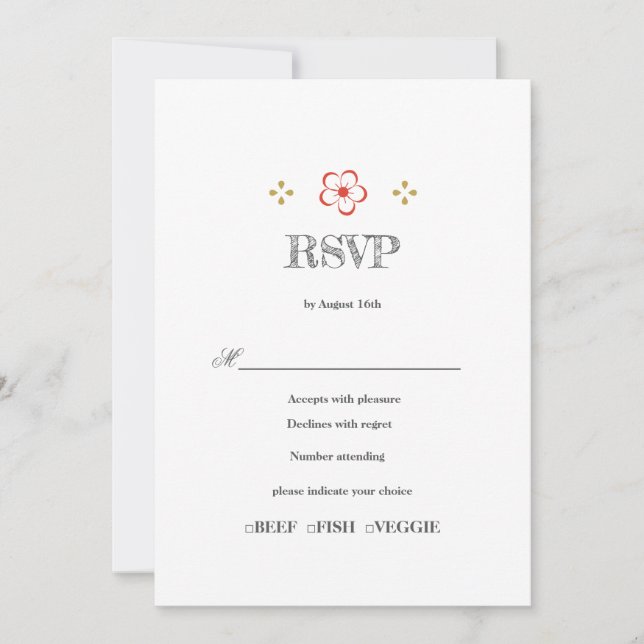 Convites  Japanese Plum Blossom Design (Frente)