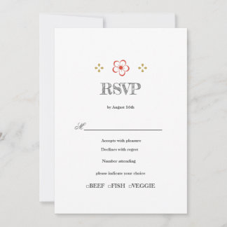 Convites  Japanese Plum Blossom Design