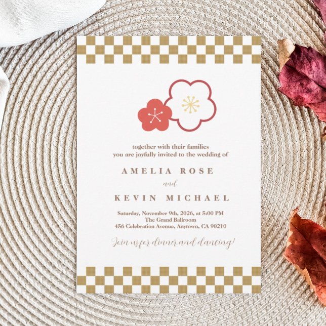 Convites Japanese Touch Bridal (Criador carregado)