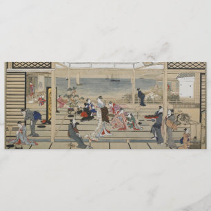 Convites japoneses da arte de Utamaro