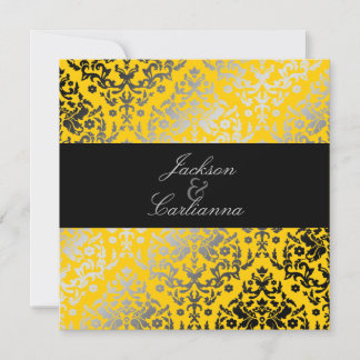 Convites Jaqueta amarela Damask 311-Dazzling