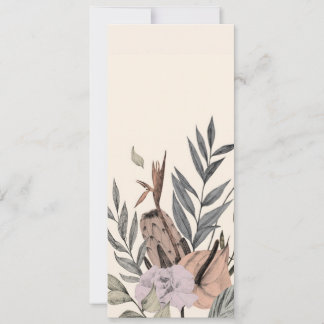 Convites Jardim Botânico Boho - Ilustração Floral