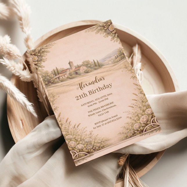 Convites Jardim Botânico Elegante de Aniversário (Criador carregado)