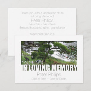 Convites Jardim com gatos adorando Modelo de memória 8