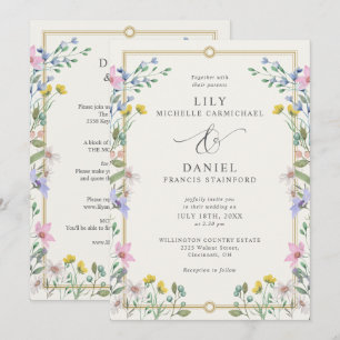 Convites Jardim Country Floral Tudo Em Um Casamento