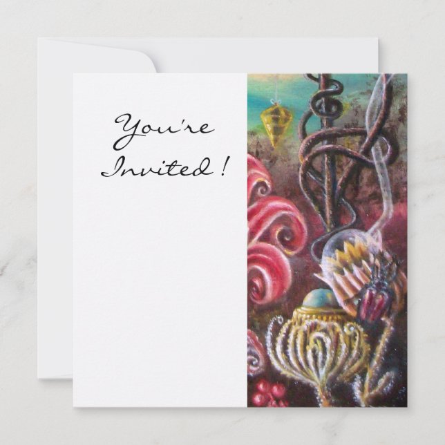 Convites JARDIM DA MELISSA 2, Branco, Fuchsia (Frente)