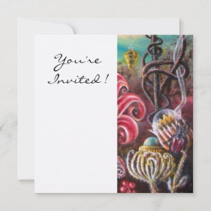 Convites JARDIM DA MELISSA 2, Branco, Fuchsia