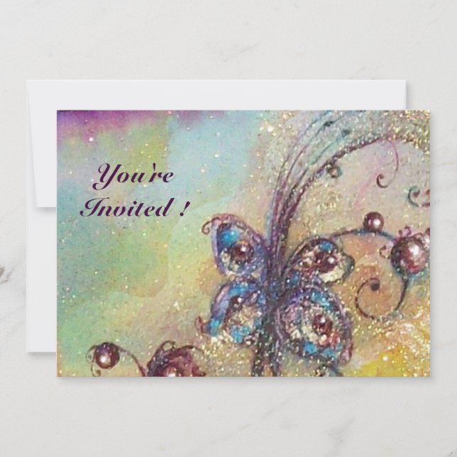 CONVITES JARDIM DA PLANTA DE MANTEIGA MÁGICA DE SOMBRA PERD (Frente)