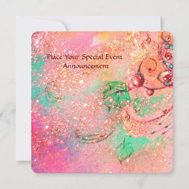 CONVITES JARDIM DAS SOMBRAS PERDIDAS BORBOLETA ROSA MONOGRA (Frente)