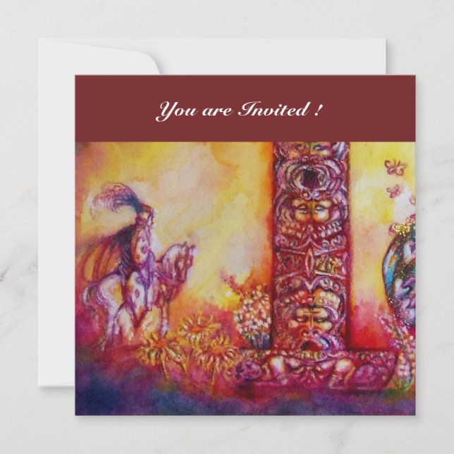 CONVITES JARDIM DAS SOMBRAS PERDIDAS - CAVALEIRO E CAVALO (Frente)