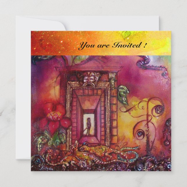 CONVITES JARDIM DAS SOMBRAS PERDIDAS - COBRAS E IGUANAS (Frente)