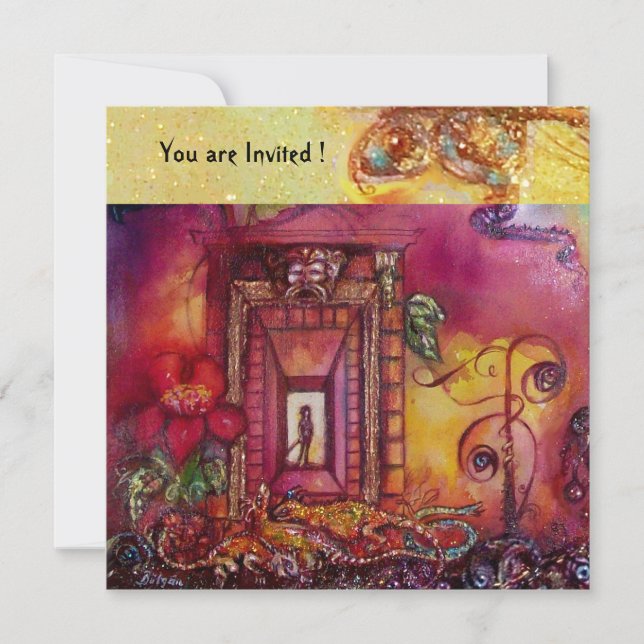 CONVITES JARDIM DAS SOMBRAS PERDIDAS - COBRAS E IGUANAS (Frente)