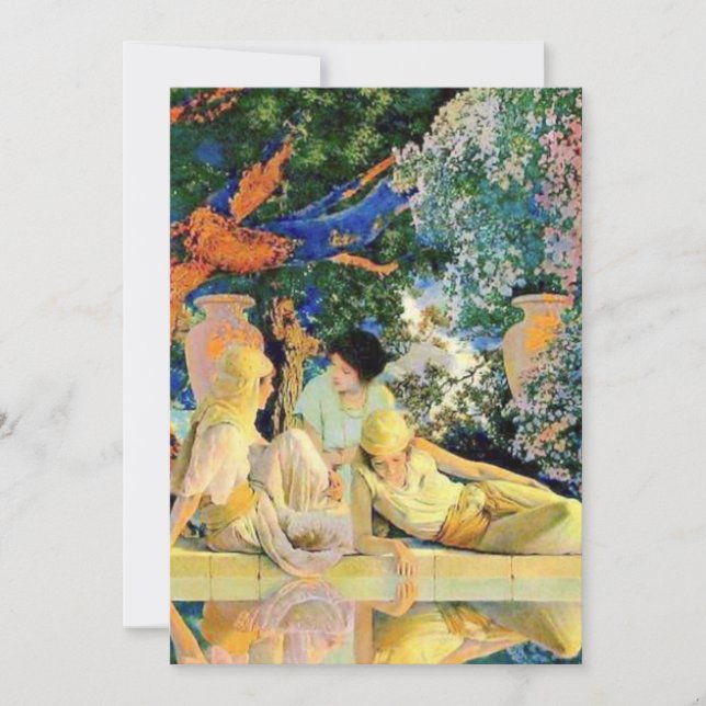 Convites Jardim De Alá Por Maxfield Parrish (Frente)