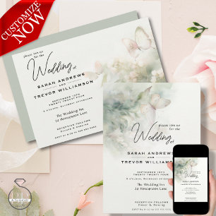 Convites Jardim de Borboleta Encantado