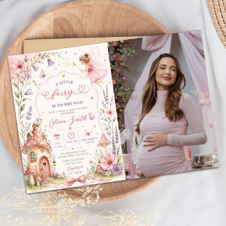 Convites Jardim de Fadas Meninas Florais Churrasco de Bebê