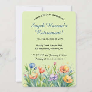 Convites Jardim de Flores Editável