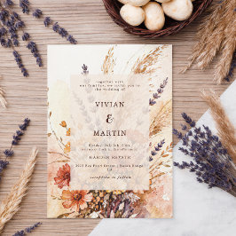 Convites Jardim de Outono em Flor Casamento