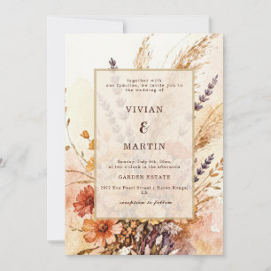 Convites Jardim de Outono em Flor Casamento