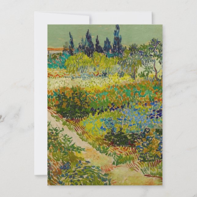 Convites Jardim de Vincent Van Gogh em Arles (Frente)