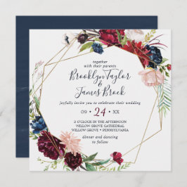 Convites Jardim do outono | Armamento Geométrico à Praça da