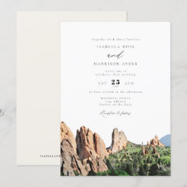 Convites JARDIM DOS DEUS Watercolor Skyline Wedding