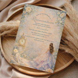 Convites Jardim Encantado de Conto de Fadas Quinceañera