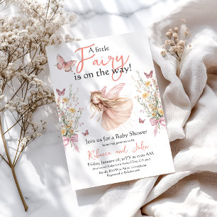 Convites Jardim entonado e Chá de fraldas de fadas de Arco