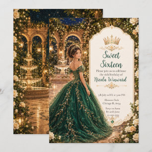 Convites Jardim Esmeralda ao Luar Doce Dezesseis