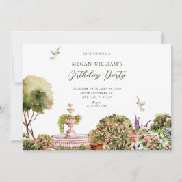 Convites Jardim estético aquarela