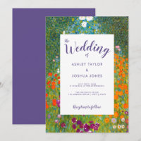 Jardim Flor por Gustav Klimt Casamento Floral