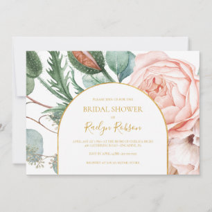 Convites Jardim Floral Blush   Chá de panela horizontal