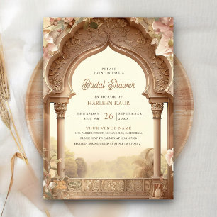 Convites Jardim Floral Elefante Palácio Indiano Chá de Noiv