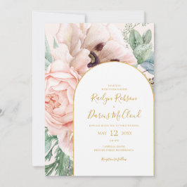 Convites Jardim Floral Elegante | Pastel Tudo Em Um Casamen