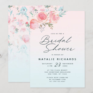 Convites Jardim Francês Floral Peônia Casamento Chá de Noiv