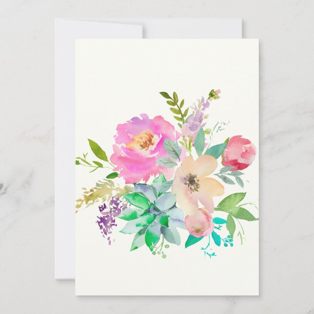 Convites Jardim Inglês da Tarde Monograma (Verso)