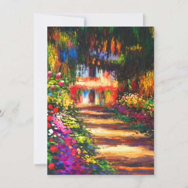 Convites Jardim Monet em Giverny (Frente)