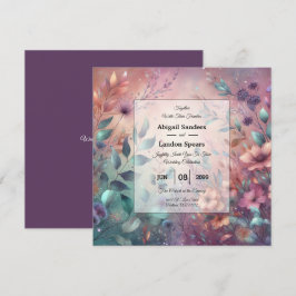 Convites Jardim Secreto em Casamento Brilhante à Noite