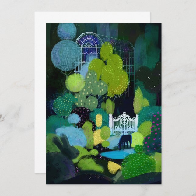 Convites Jardim Secreto Noturno (Frente/Verso)