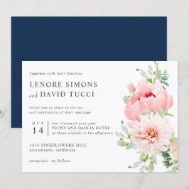 Convites Jardim Selvagem | Casamento botânico cor-de-água r