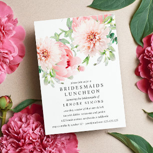 Convites Jardim Selvagem Dahlia Buquê Bridesmaids Luncheon