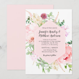 Convites Jardim Selvagem de Aquarela Casamento |