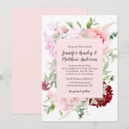 Convites Jardim Selvagem de Aquarela Casamento |