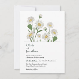 Convites Jardim Selvagem Simples Daisy